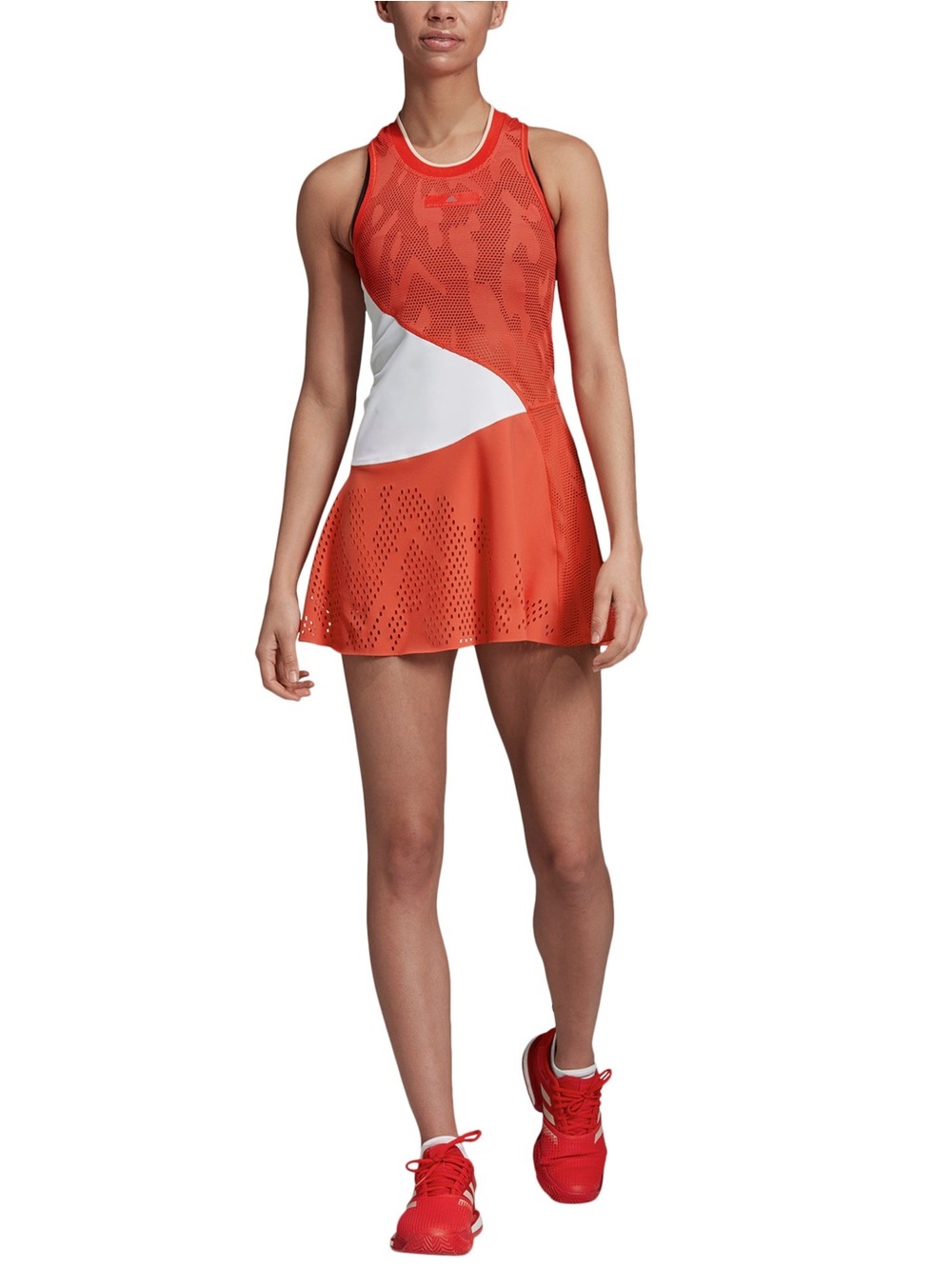 adidas Stella McCartney Tennis Pickleball perforated Red and White Dress size 40